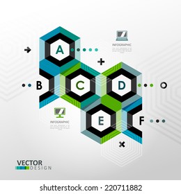 Vector infographic template in minimal style