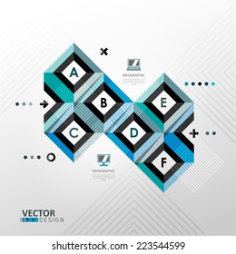 Vector infographic template in minimal style