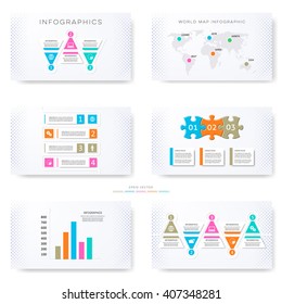 Vector infographic template for modern creative presentation slides