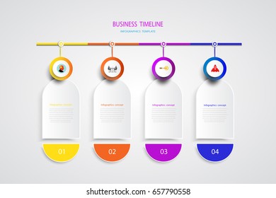 Vector infographic template with number 4 step, integrated circles. Business concept with options.For content, diagram,flowchart, steps,parts,timeline infographics,workflow, layout, chart,illustration