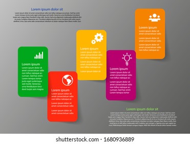 Vector infographic template with place for your text