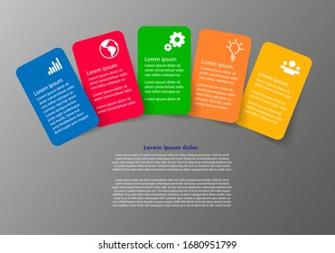 Vector infographic template with place for your text