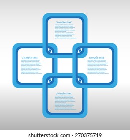 vector infographic template with place for your text