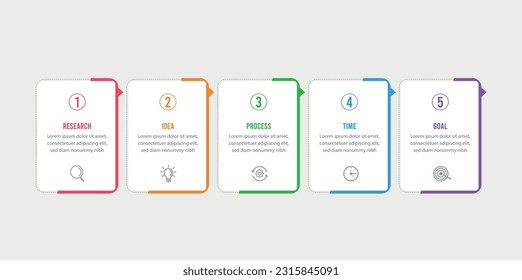 Vector Infographic template, vector professional steps Infographic. Business Process template