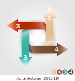 vector infographic template, scheme of options,  place for your data, fully editable eps 10 file,  transparency effects