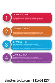 Vector infographic template with . Step Business concept 