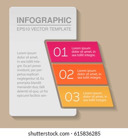 Vector infographic template, three options