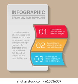 Vector infographic template, three options