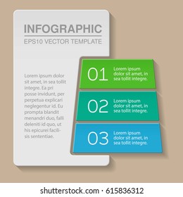 Vector infographic template, three options