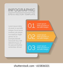 Vector infographic template, three options