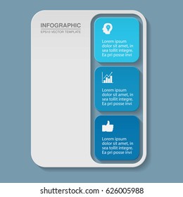 Vector infographic template, three options
