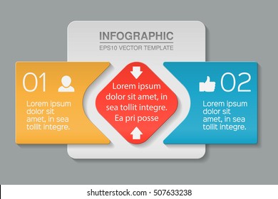 Vector Infographic Template, Two Options.