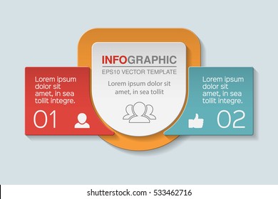 Vector Infographic Template, Two Options