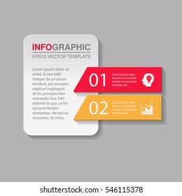 Vector infographic template, two options.