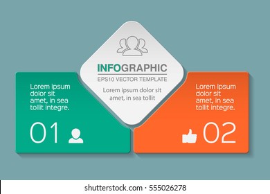 Vector Infographic Template, Two Options