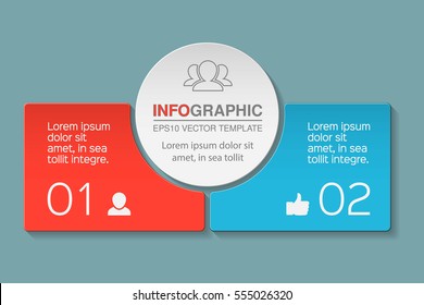 Vector Infographic Template, Two Options