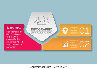 Vector infographic template, two options