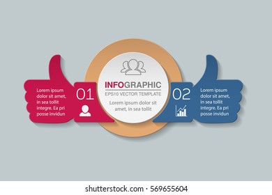 Vector Infographic Template, Two Options