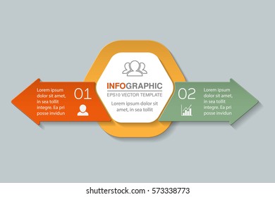 Vector infographic template, two options