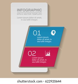 Vector infographic template, two options