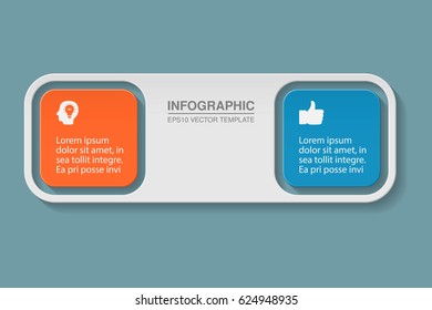 Vector Infographic Template, Two Options.