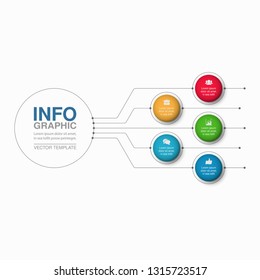 Vector infographic template for vertical diagram, graph, presentation, chart, business concept with 5 options.