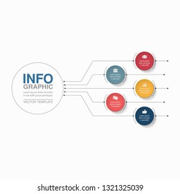 Vector infographic template for vertical diagram, graph, presentation, chart, business concept with 5 options.