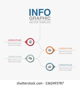 Vector infographic template for  vertical diagram, graph, presentation, chart, business concept with 4 options.