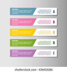 Vector infographic template for web and print design