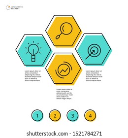 Vector infographic template.Modern business infographic element. Can use for infographic, flyer, brochure, annual report, web, print.