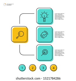 Vector infographic template.Modern business infographic element. Can use for infographic, flyer, brochure, annual report, web, print.