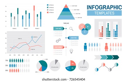 Vector of infographic templates design