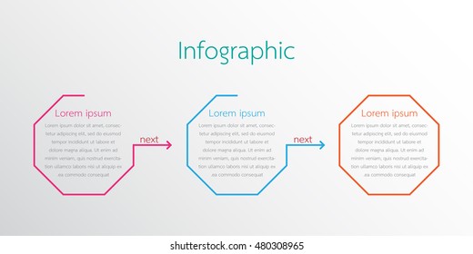 Vector infographic templates for detailed reports from the various process steps.