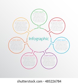 Vector infographic templates for detailed reports from the various process steps.