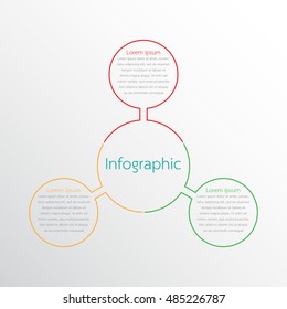 Vector infographic templates for detailed reports from the various process steps.