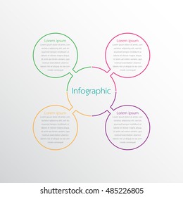 Vector infographic templates for detailed reports from the various process steps.