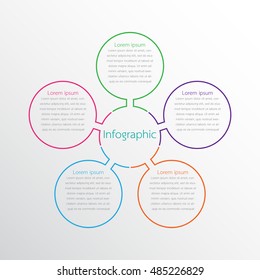 Vector infographic templates for detailed reports from the various process steps.