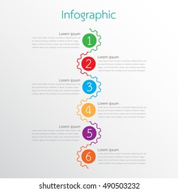 Vector infographic templates for detailed reports from the various process steps.