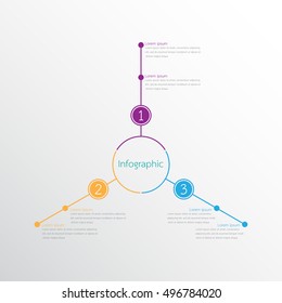 Vector infographic templates for detailed reports from the various process steps.