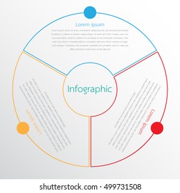 Vector infographic templates for detailed reports from the various process steps.