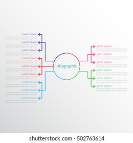 Vector infographic templates for detailed reports from the various process steps.