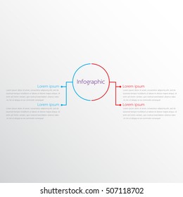 Vector infographic templates for detailed reports from the various process steps.
