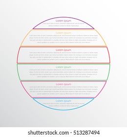Vector infographic templates for detailed reports from the various process steps.