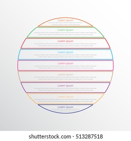 Vector infographic templates for detailed reports from the various process steps.