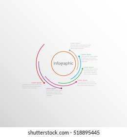 Vector infographic templates for detailed reports from the various process steps.