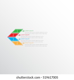 Vector infographic templates for detailed reports from the various process steps.