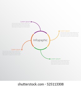 Vector infographic templates for detailed reports from the various process steps.