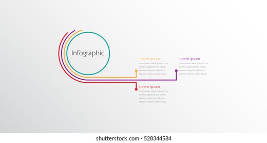 Vector infographic templates for detailed reports from the various process steps.
