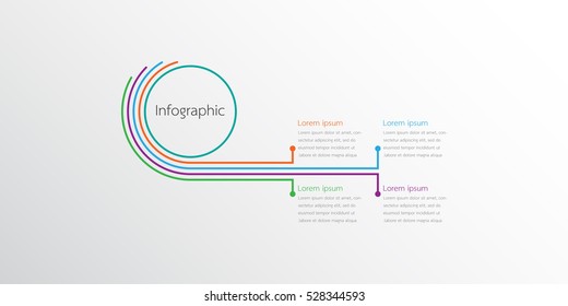 Vector infographic templates for detailed reports from the various process steps.