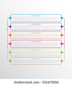 Vector infographic templates for detailed reports from the various process steps.